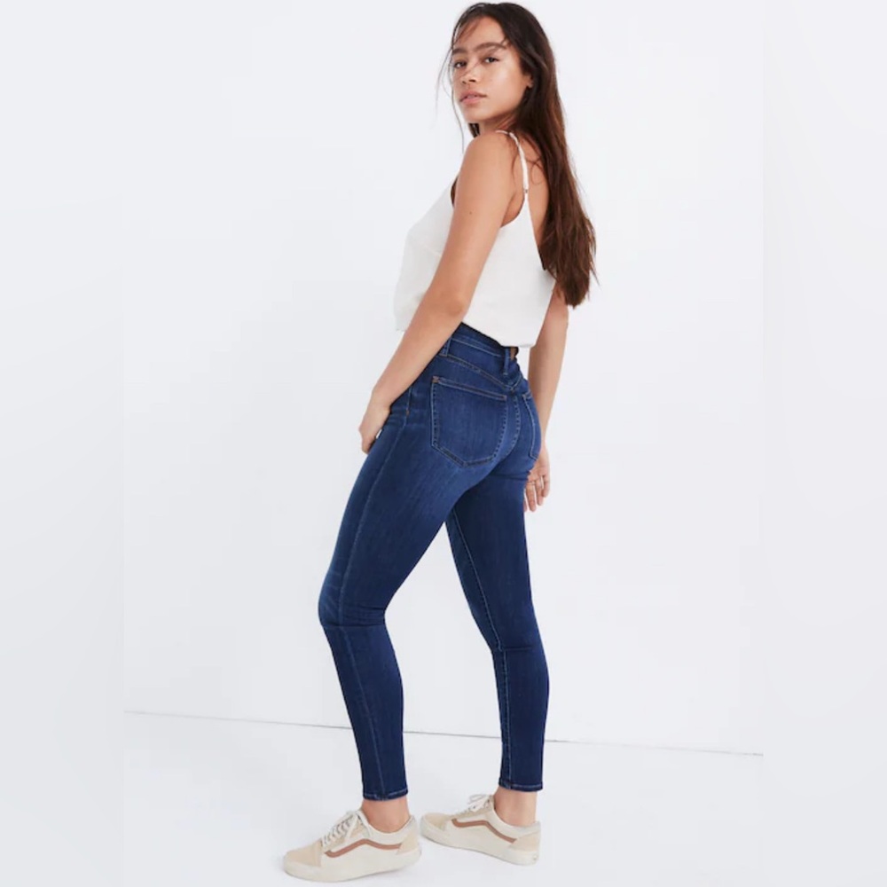 Madewell Curvy High-Rise Skinny Jeans Danny Wash Tencel Denim Size 30 Stretch